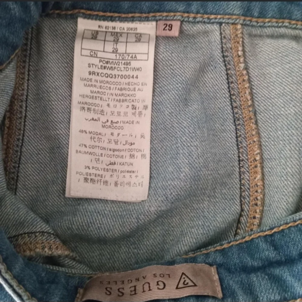 Guess Mini Denim Button-Up Skirt A-Line Y2K Size 29'' Jean Skirt Campus Summer - Picture 6 of 8